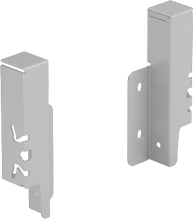 Hettich ArciTech back panel connector set, silver (1 pcs.)