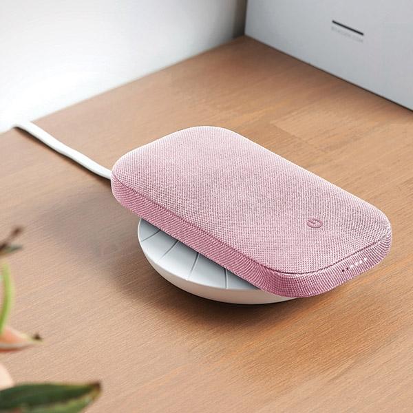 Image du produit Lexon Powersound Powerbank indukcyjny 5000 mAh z głośnikiem bluetooth różowy/pink LA128P (5000 mAh)