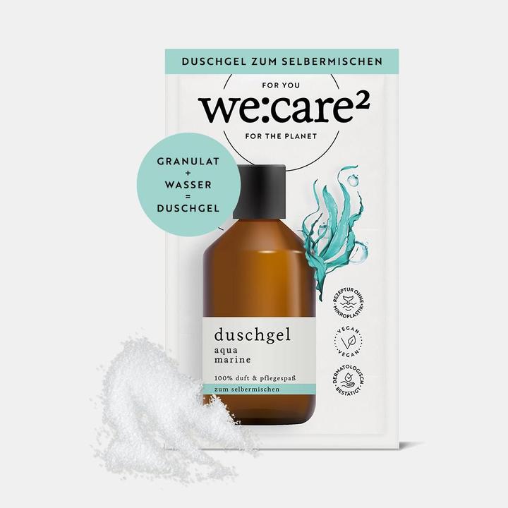Actual product image we:care2 Duschgel-Granulat, Aqua-Marine