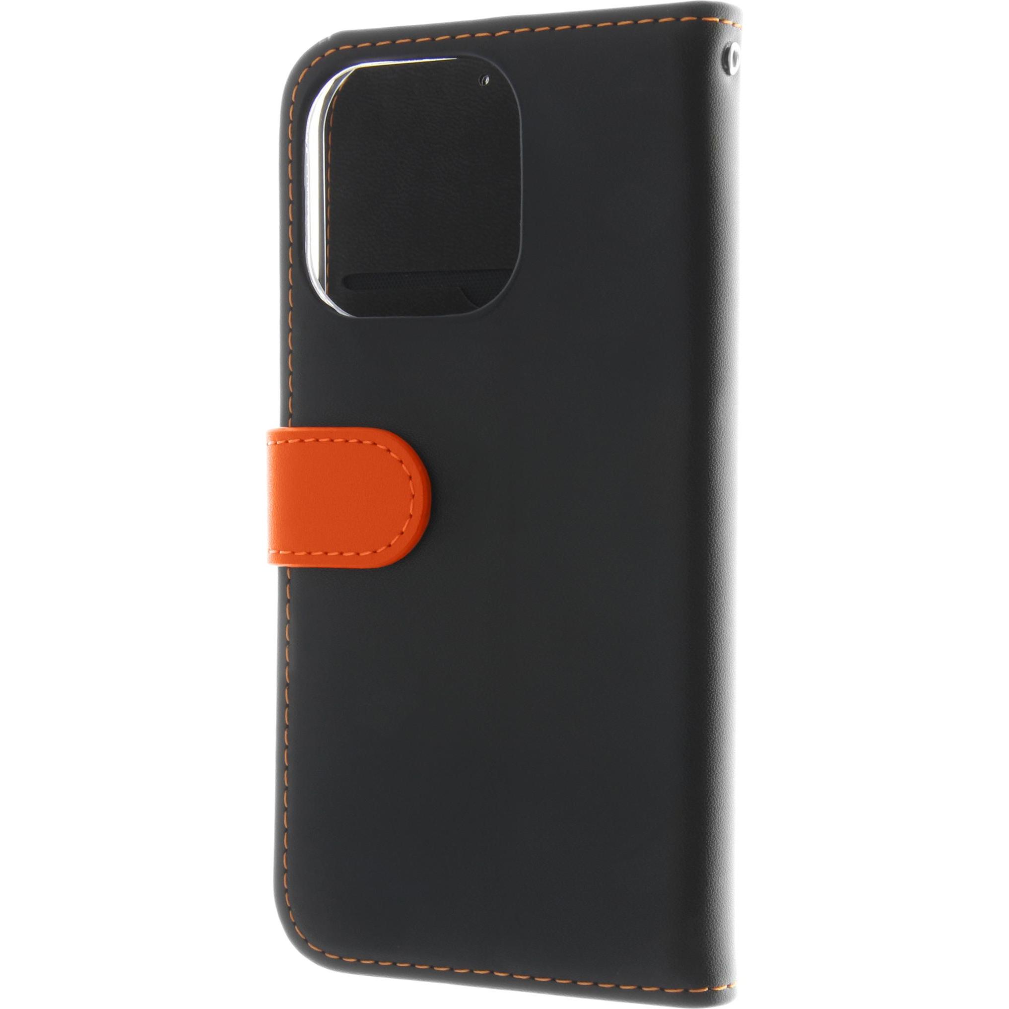 Thumbnail - Insmat Flipcase Iphone 16 Pro Black/Orange (Apple iPhone 16 Pro), Smartphone Hülle, Orange, Schwarz