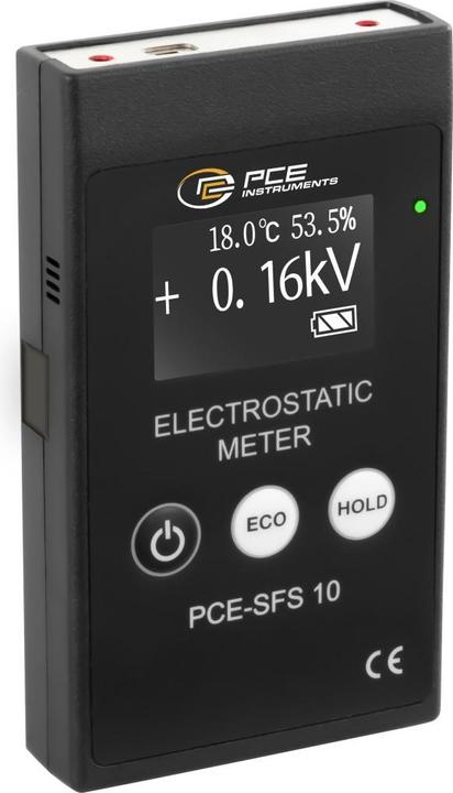 PCE Instruments Electrostatic measuring device Electromagnetic field, humidity