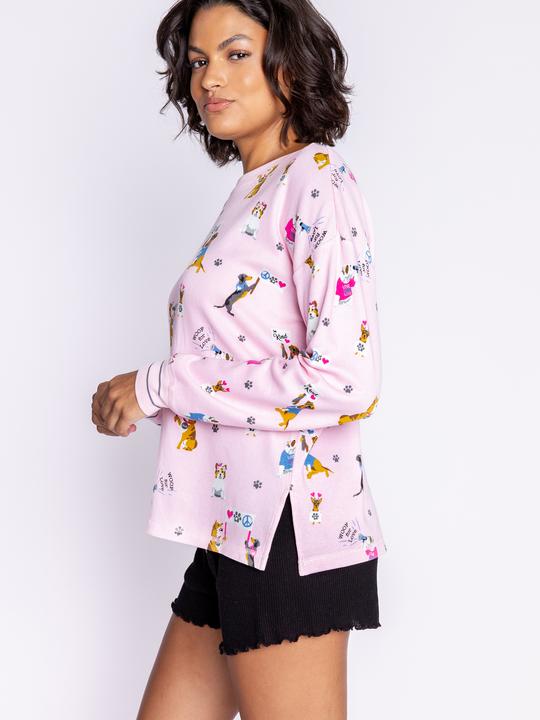 Actual product image Pj Salvage Woof of Love" pyjama top (40, L)