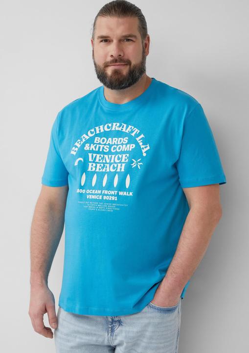 Immagine prodotto S.Oliver T-Shirt Baumwoll-T-Shirt mit Crewneck und Artwork (XXL)
