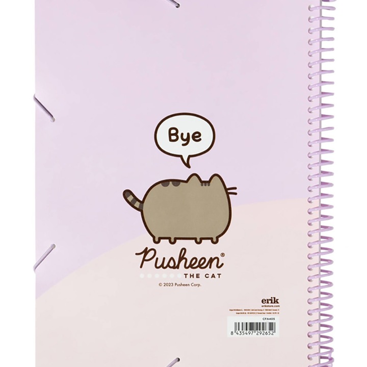 Immagine prodotto Pusheen - Cartella A4 con elastico + 30 buste trasparenti (A4, 1 x)