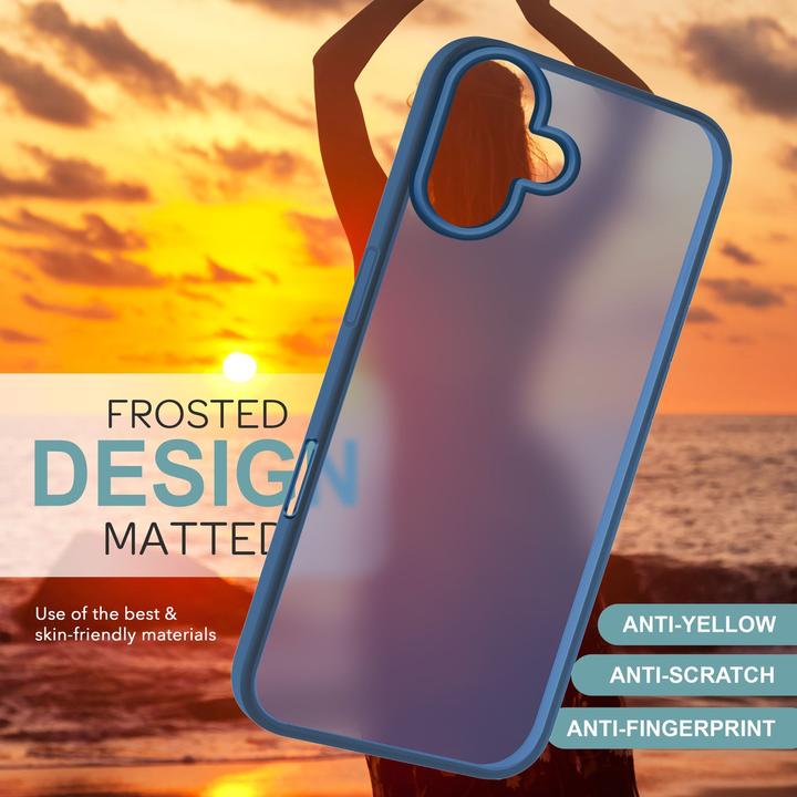 Actual product image Nalia Matte hybrid cover semi-transparent (Apple iPhone 16)