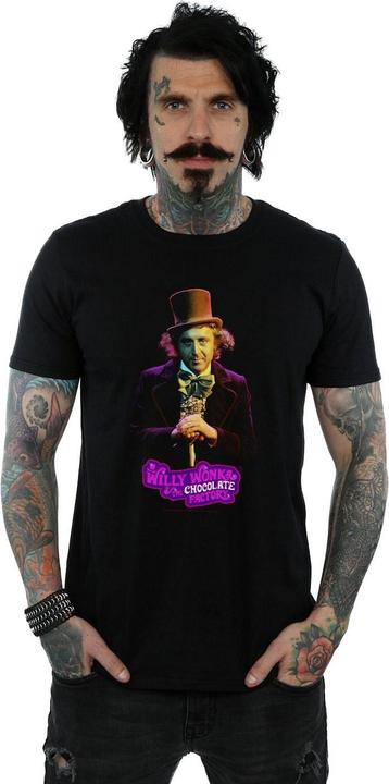 Actual product image Willy Wonka & the Chocolate Factory Mens Dark Pose T-Shirt (XXL)