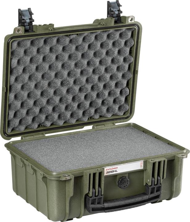 Immagine prodotto Explorer Cases Valigia per esterni 3818HL.G verde con schiuma pick & pluck (L x A x P) (Custodia fotografica, 18.50 l)
