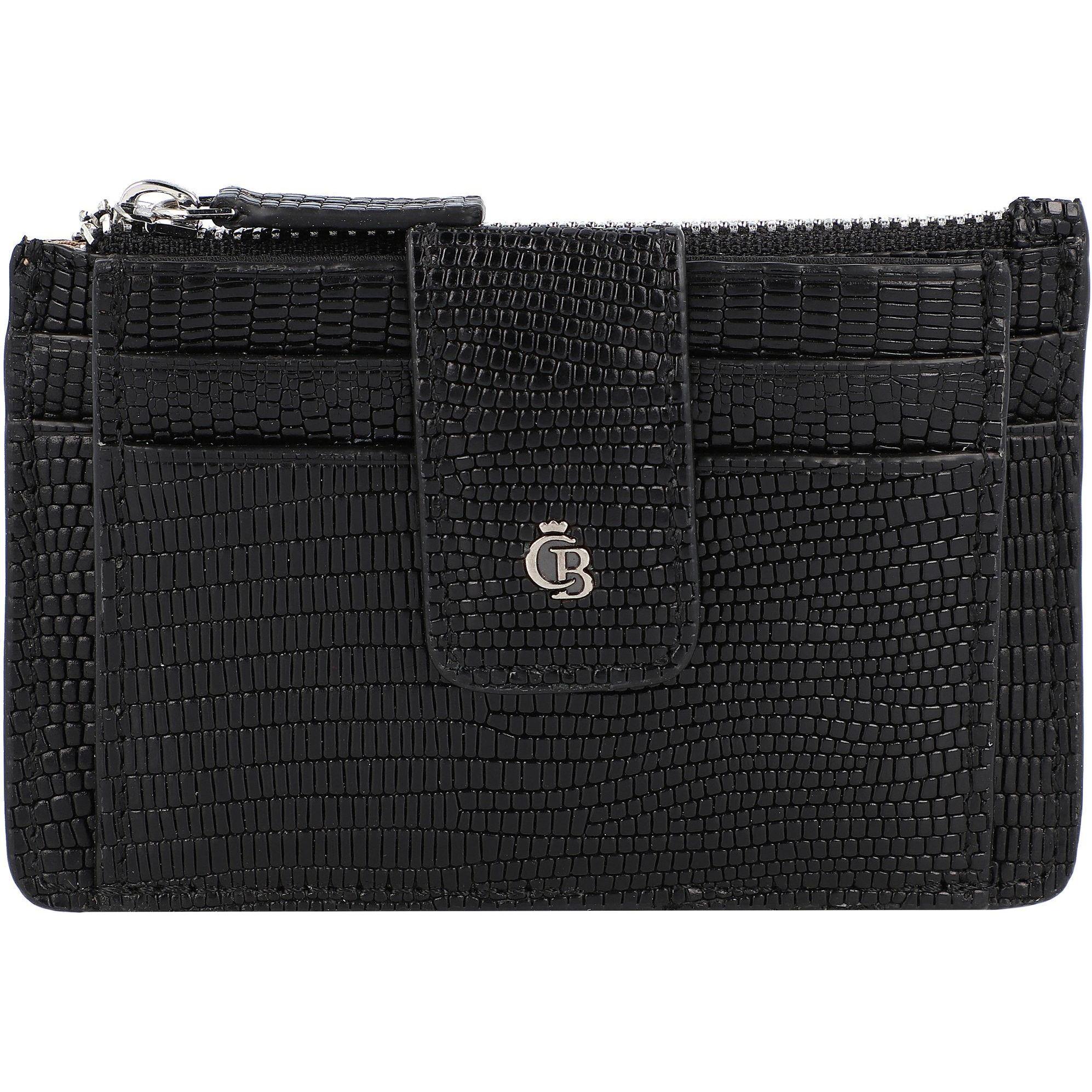 Castelijn & Beerens, Damen, Portemonnaie, Donna Geldbörse RFID Leder 12 cm, Schwarz