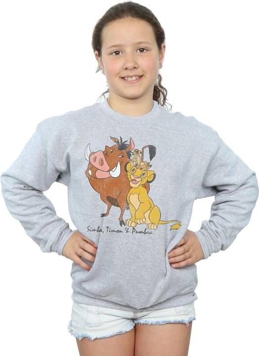 Immagine prodotto Disney The Lion King Classic Simba, Timon And Pumbaa Felpa Ragazze (152, 158)