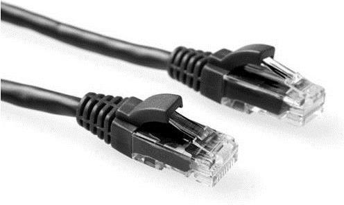 Actual product image ACT Black 7 meter U/UTP CAT5E patch cable component level with RJ45 connectors (U/UTP, CAT5e, 7 m)