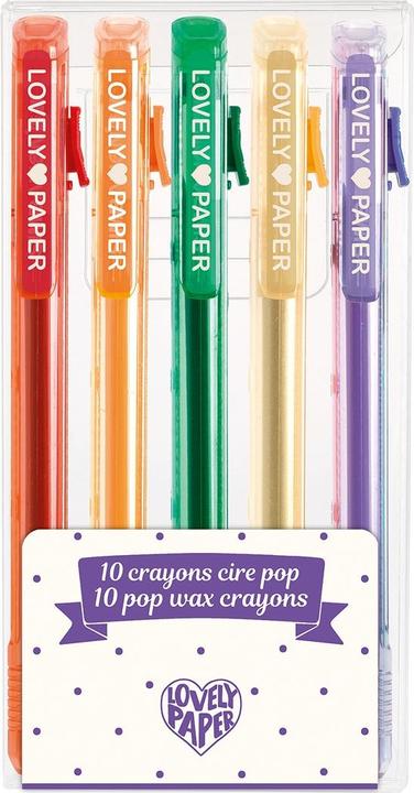 Djeco 5 Pastelli a cera Pop (Multicolore, 5 x)