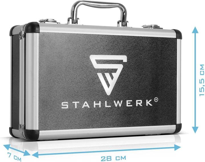 Produktbild Stahlwerk Mutternsprenger Set 9-36 mm 4-tlg Mutternlöser Mutternspalter Satz