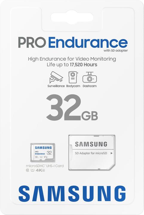 Productafbeelding Samsung PRO Endurance (32 GB, microSDHC, U1, UHS-I)