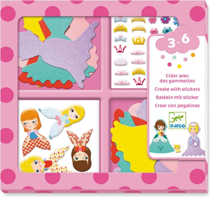 Produktbild Djeco Stickerbilder Prinzessin