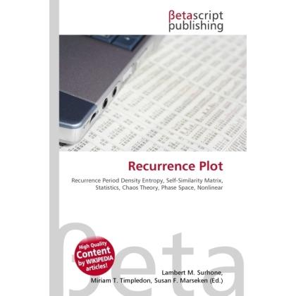 Recurrence Plot, Fachbücher von Lambert M. Surhone, Miriam T. Timpledon, Susan F. Marseken