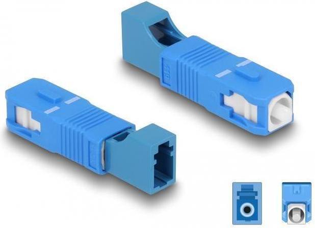Delock Fibre optic hybrid coupler SC Simplex male to LC Simplex female