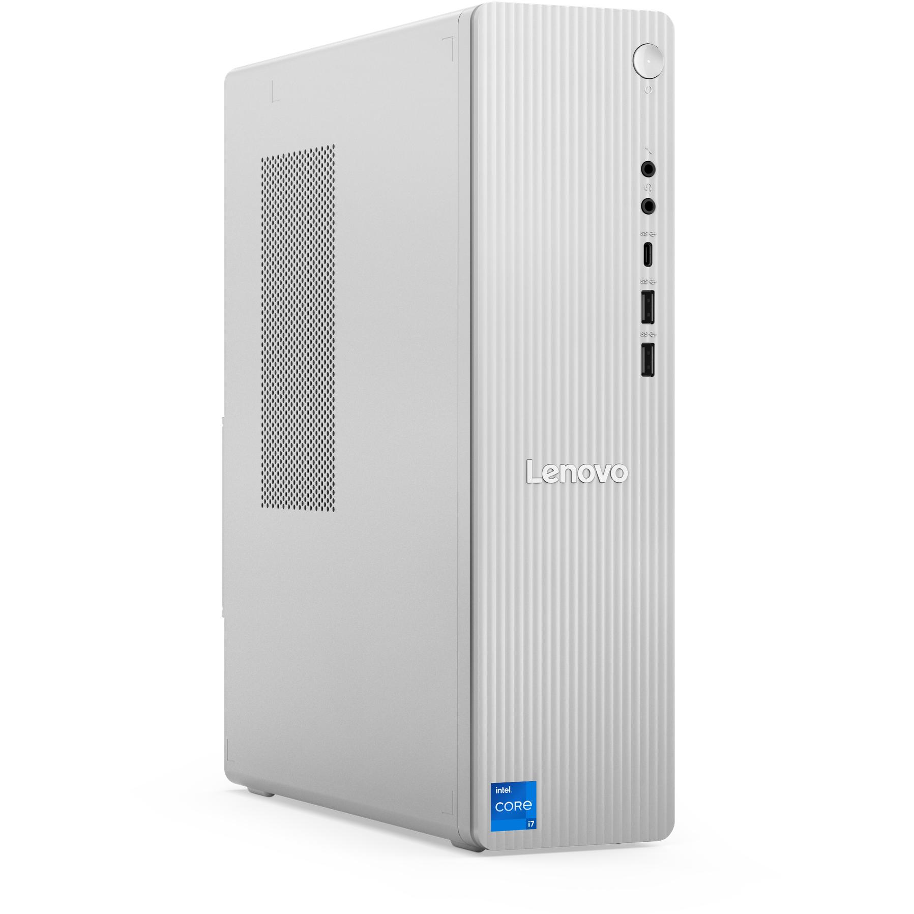 Thumbnail - Lenovo IdeaCentre Tower Desktop PC, Windows 11 (Intel Core i5-13420H, 16 GB, 1000 GB, Intel UHD Graphics), PC, Grau