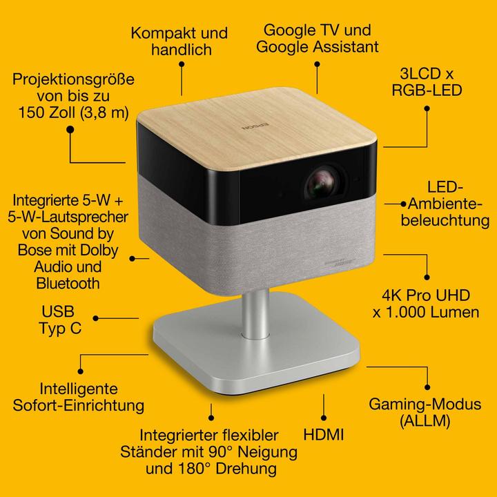 Produktbild Epson Lifestudio Flex - EF-72 (4K, 1000 lm, 1.2:1)