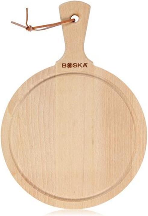 Boska Servierbrett Rund Amigo S braun Buche geölt 240x150x15mm