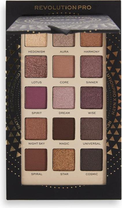 Actual product image Makeup Revolution Revolution PRO X Nath Night Palette - 15 Eyeshadow Palette 16.5 g - 0.0g (0.0g)
