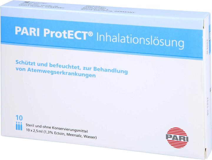 Produktbild PARI ProtECT Inhalationslösung mit Ectoin 10x2,5ml, 10X2.5 ml AMP