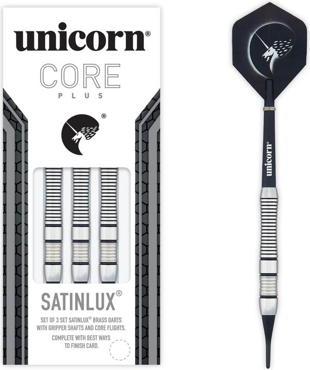 Unicorn Core+ Satinlux fléchettes souples 1 jeu (16 g)