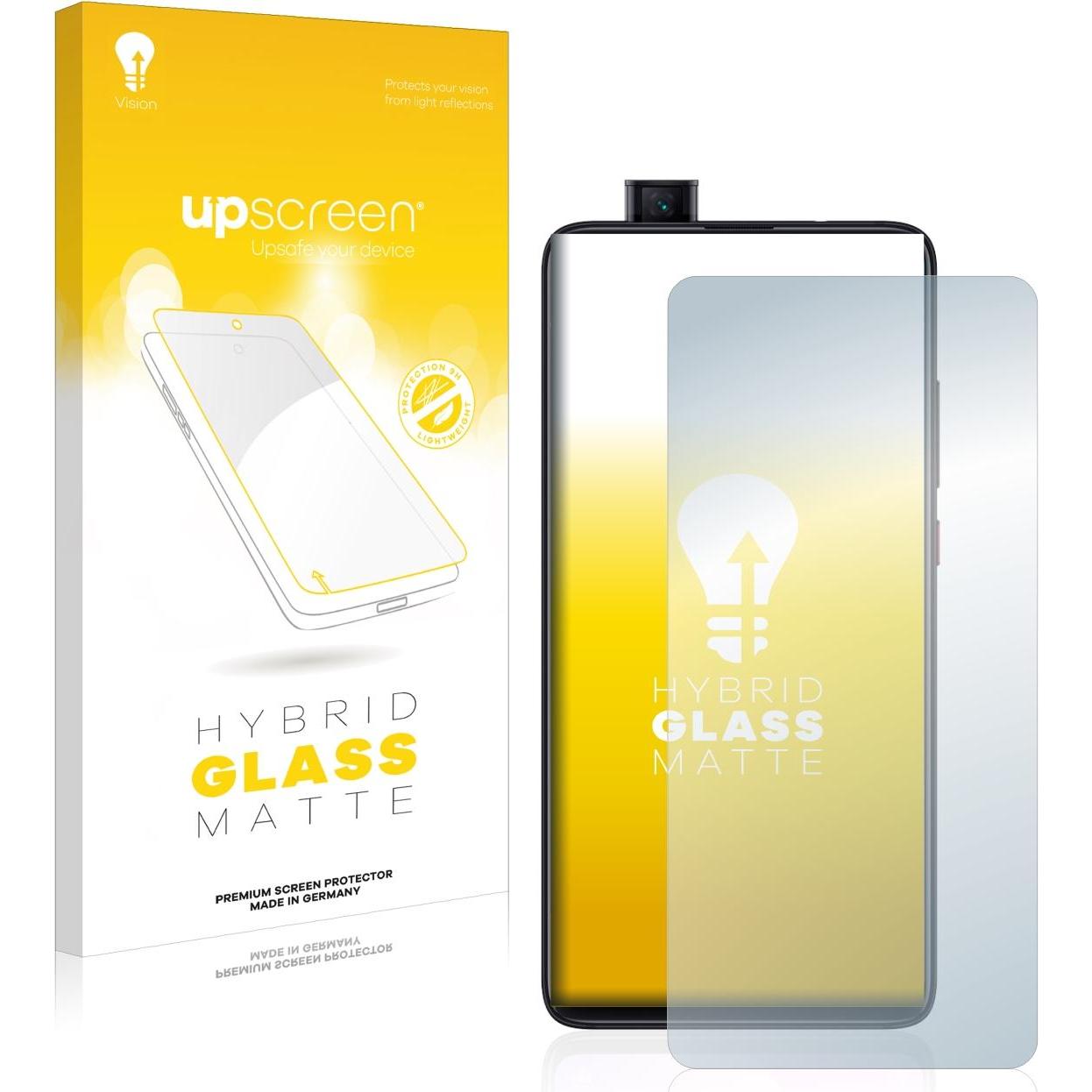upscreen Reflection Shield Panzerglasfolie Matt (1 Stück, Xiaomi Mi 9T), Smartphone Schutzfolie, Grau