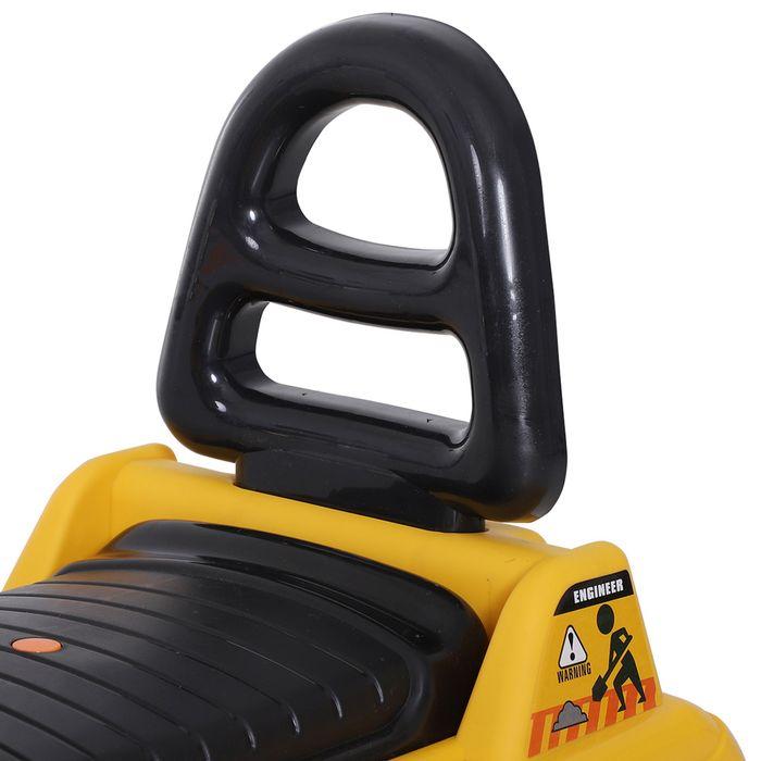 Immagine prodotto Swisshandel24 Scivolo auto per bambini escavatore sedile escavatore con vano portaoggetti incorporato ruota a