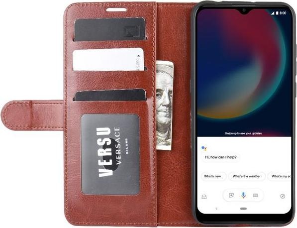 Actual product image MU Classic Crazy Horse Leather Bookcover Series (Wiko View 4 Lite, Wiko View 4)