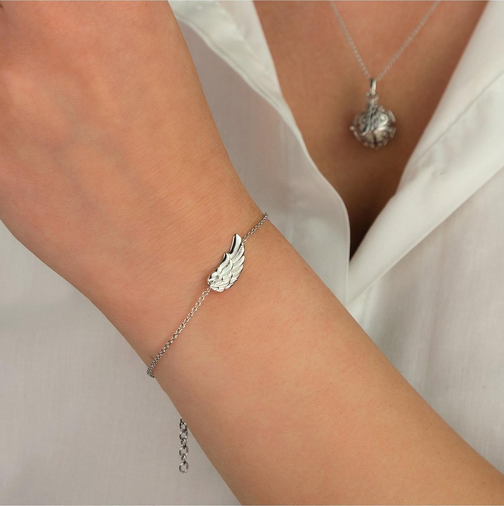 Produktbild Engelsrufer Fliegender Flügel Armband (17 cm, 925er Silber)