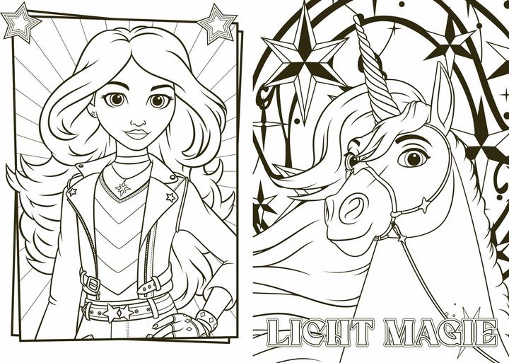 Actual product image Unicorn Academy - My colouring book