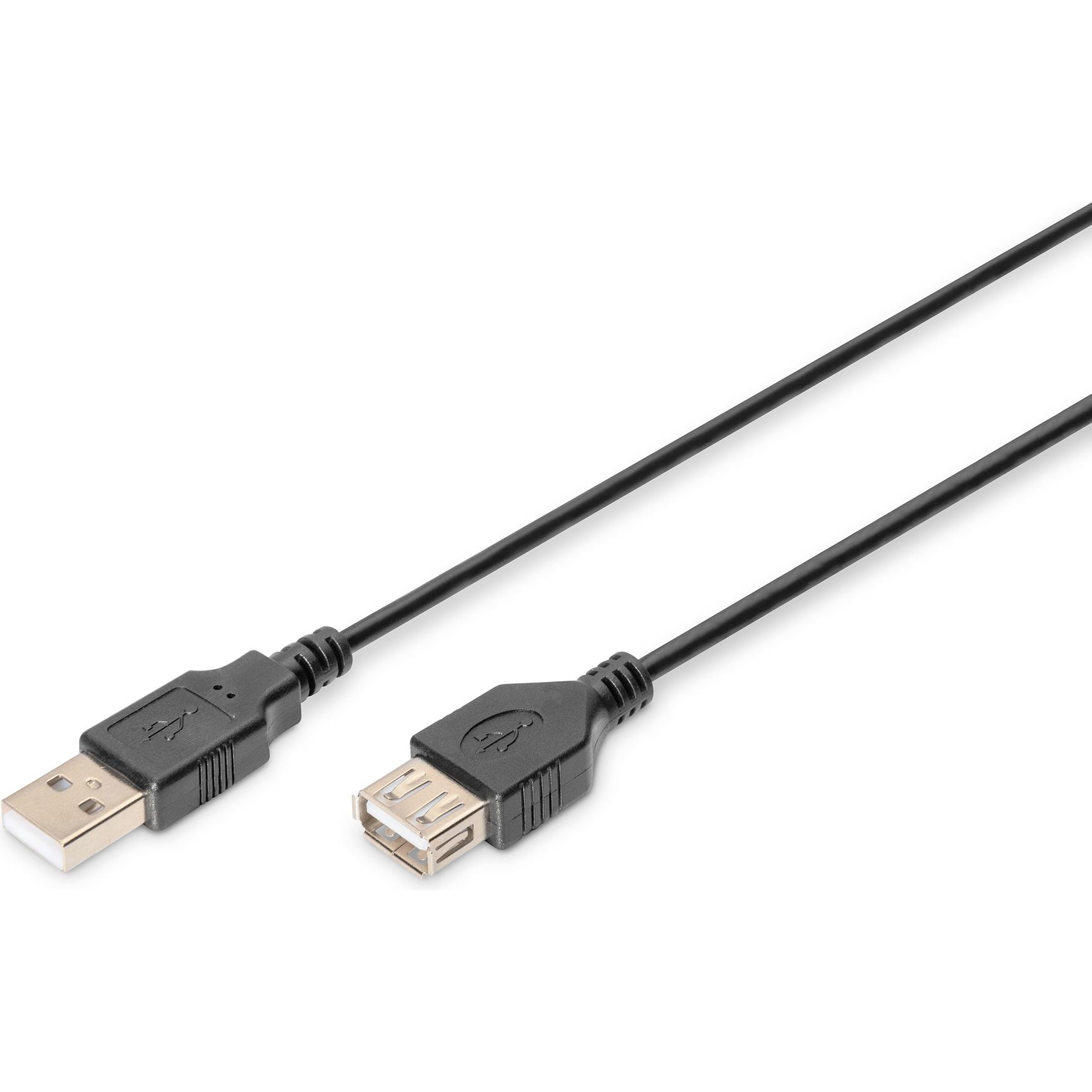 Digitus USB A — USB A (3 m, USB 2.0), USB Kabel