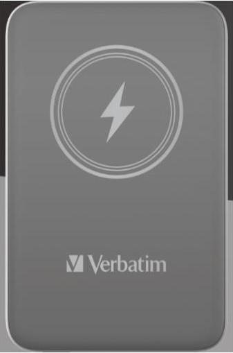 Actual product image Verbatim POWER BANK 5000 GRIS (5000 mAh, 20 W, 20 Wh)