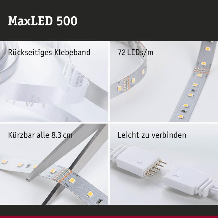 Immagine prodotto Paulmann MaxLED 500 Strisce (Bianco caldo, 2000 cm, Interno)