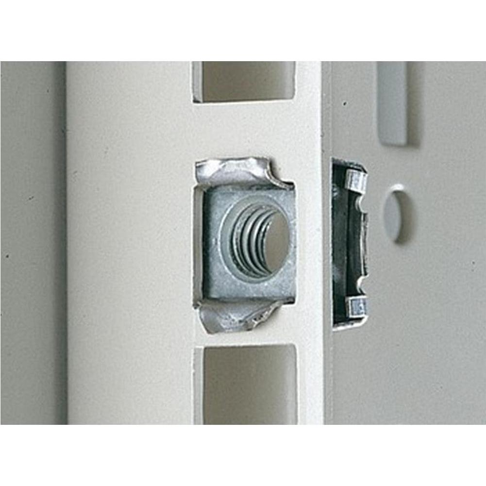 Rittal EL Kaefigmuttern M5 mit Kontaktierung fuer Blechstaerke 0, Serverschrank Zubehör, Silber