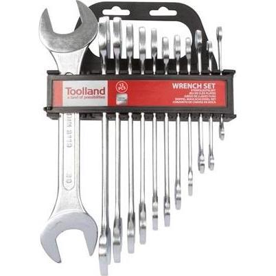 Perel, Schraubenschlüssel, 420-R12 Gabelschlüsselset 6-32mm (16 mm, 24 mm, 31 mm, 23 mm, 26 mm, 22 mm, 17 mm, 28 mm, 9 mm, 7 mm, 14 mm, 29 mm, 8 mm, 10  mm, 30 mm, 27 mm, 15 mm, 13 mm, 25 mm, 6 mm, 21 mm, 18 mm, 11 mm, 12 mm, 20 mm, 19 mm, 32 mm)