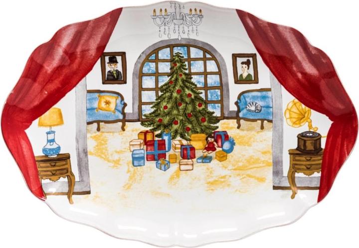 Produktbild Costa Nova The Nutcracker Teller oval 40.5x28.3cm H3.7cm weiss (1x)