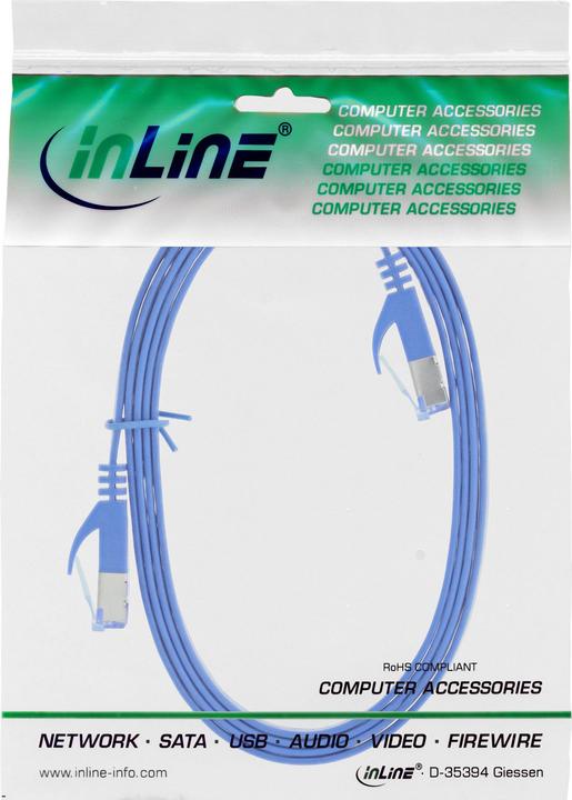 Produktbild InLine Patch-Kabel RJ-45 (M) bis RJ-45 (M) (U/FTP, CAT6a, 0.50 m)