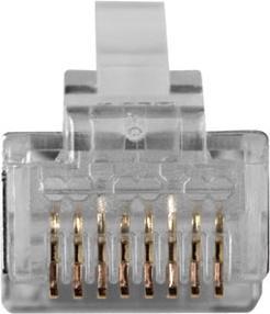 Produktbild ACT RJ45 (8P/8C) CAT6 shielded modulaire connector for round cable with solid or standed conductors. Sui