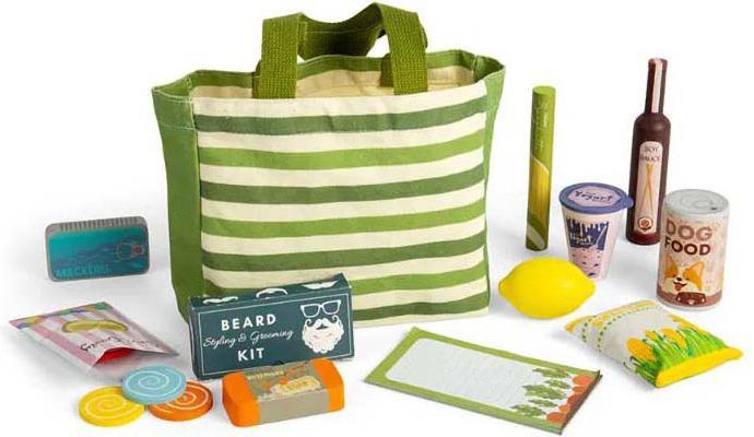 Image du produit Bigjigs Einkaufsspielset aus Holz, 17-tlg.