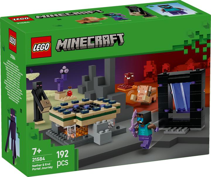 Immagine prodotto LEGO 21584 Reise durch Nether und Endportal (21584, LEGO Minecraft)