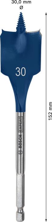 Produktbild Bosch Professional Zubehör EXPERT Self Cut Speed Flachfräsbohrer, 30 x 152 mm (30 mm)