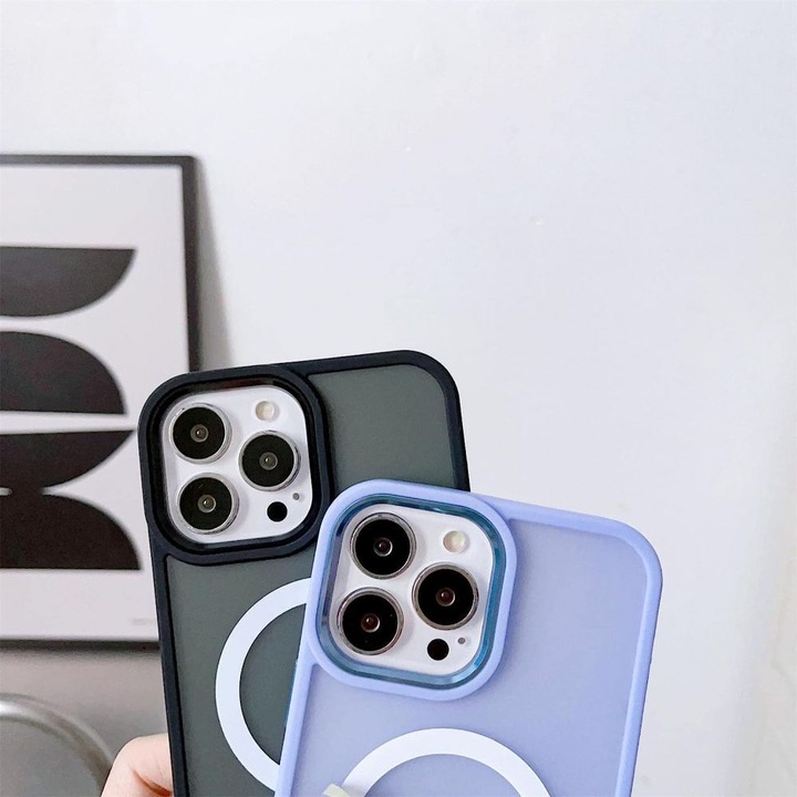 Immagine prodotto Hurtel Custodia magnetica colorata opaca per iPhone 15 Pro Max - Borgogna (Apple iPhone 15 Pro Max)