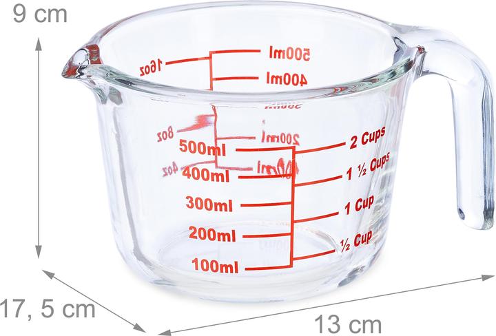 Actual product image Relaxdays Measuring cup (500 ml)