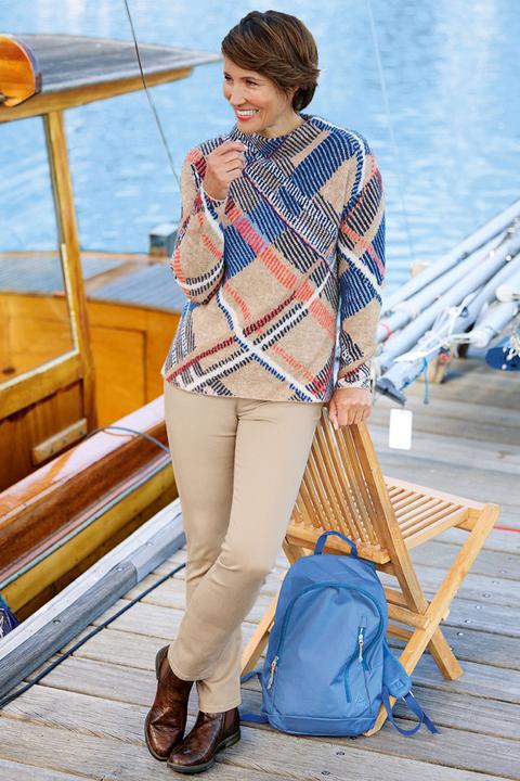 Produktbild Bianca Damen Flausch-Karopullover (36)