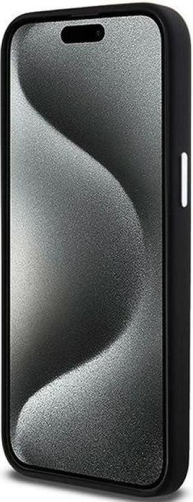 Actual product image DKNY DKHMP15XSMCHLK iPhone 15 Pro Max 6.7" czarny/black hardcase Liquid Silicone Small Metal Logo Ma (Apple iPhone 15 Pro Max)