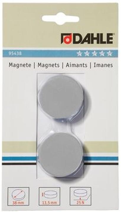 Produktbild Dahle Magnet D38mm grau (2x)
