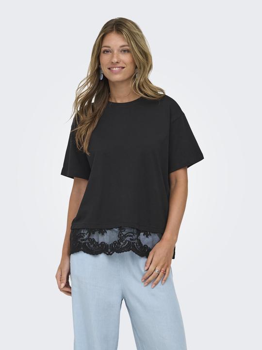 Produktbild Only Onlvivvi S/S Lace Bottom Top Jrs (S)
