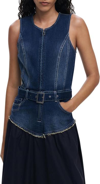 Produktbild Desigual Poplin-Vest Denim Medium Wash (S)