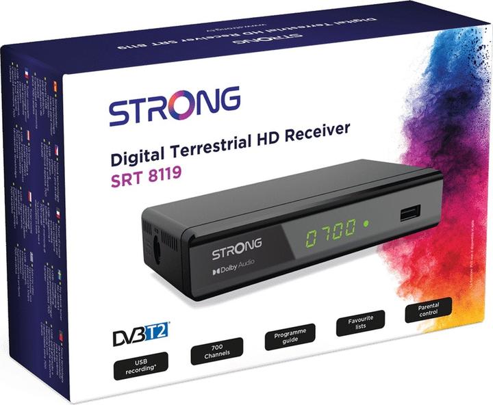 Image du produit Strong SRT8119 Décodeur T2 (DVB-T2, Slot CI)